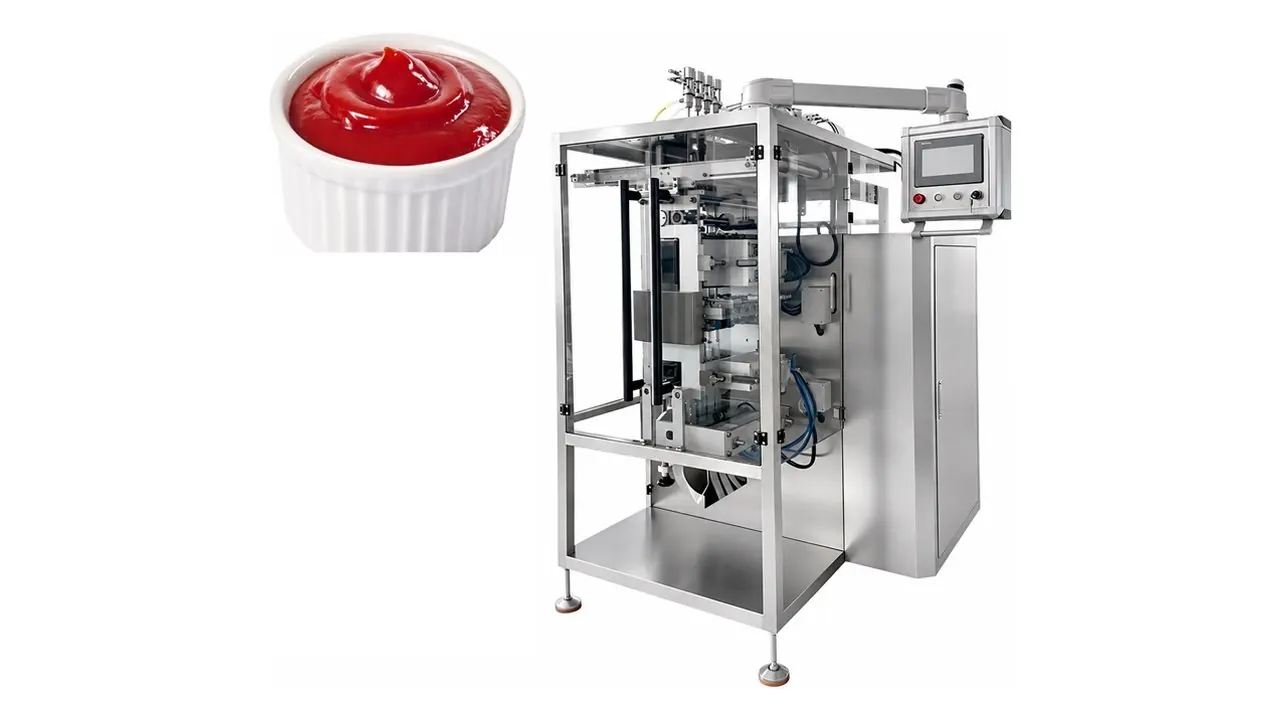 Ketchup sample and a multi-lane ketchup sachet packing machine